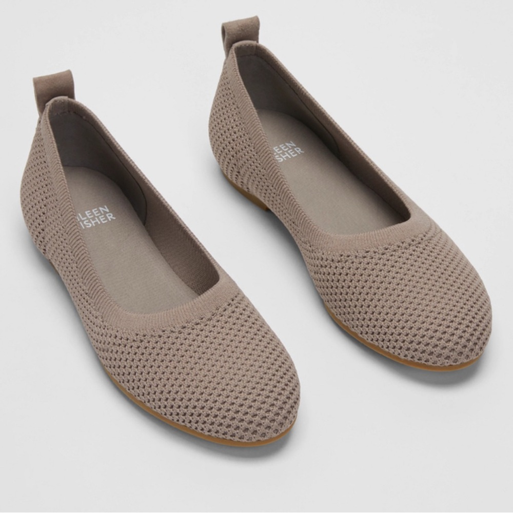 Eileen Fisher Taupe Flats
